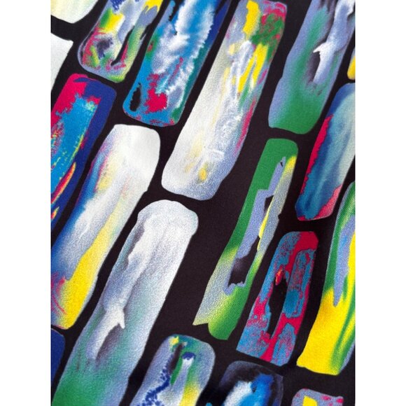 OVI  SZ M Colorful Abstract Print Womens Shorts By OVI - Picture 5 of 7